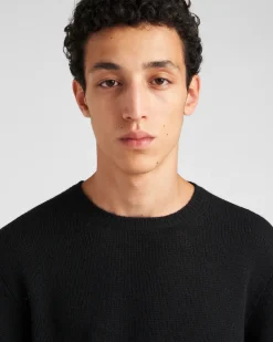 Hombre Prada TEJIDOS DE PUNTO^Cashmere Crew-neck Sweater