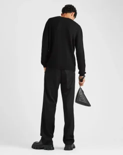 Hombre Prada TEJIDOS DE PUNTO^Cashmere Crew-neck Sweater