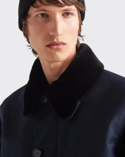 Hombre Prada CHAQUETAS Y ABRIGOS^Cazadora Con Cuello De&nbsp;Borreguillo