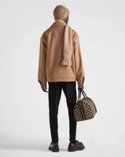 Hombre Prada CHAQUETAS Y ABRIGOS^Cazadora Corta De Pelo De Camello