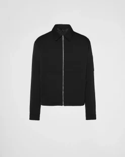 Hombre Prada CHAQUETAS Y ABRIGOS^Cazadora De Algodón Y Seda