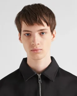 Hombre Prada CHAQUETAS Y ABRIGOS^Cazadora De Algodón Y Seda