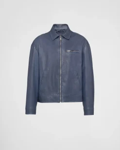Hombre Prada ROPA DE PIEL^Cazadora De Napa Con Cremallera