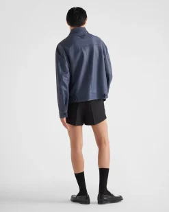 Hombre Prada ROPA DE PIEL^Cazadora De Napa Con Cremallera