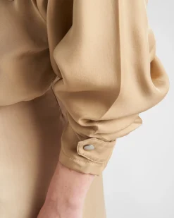 Mujer Prada CHAQUETAS Y ABRIGOS^Cazadora De Sarga De Seda