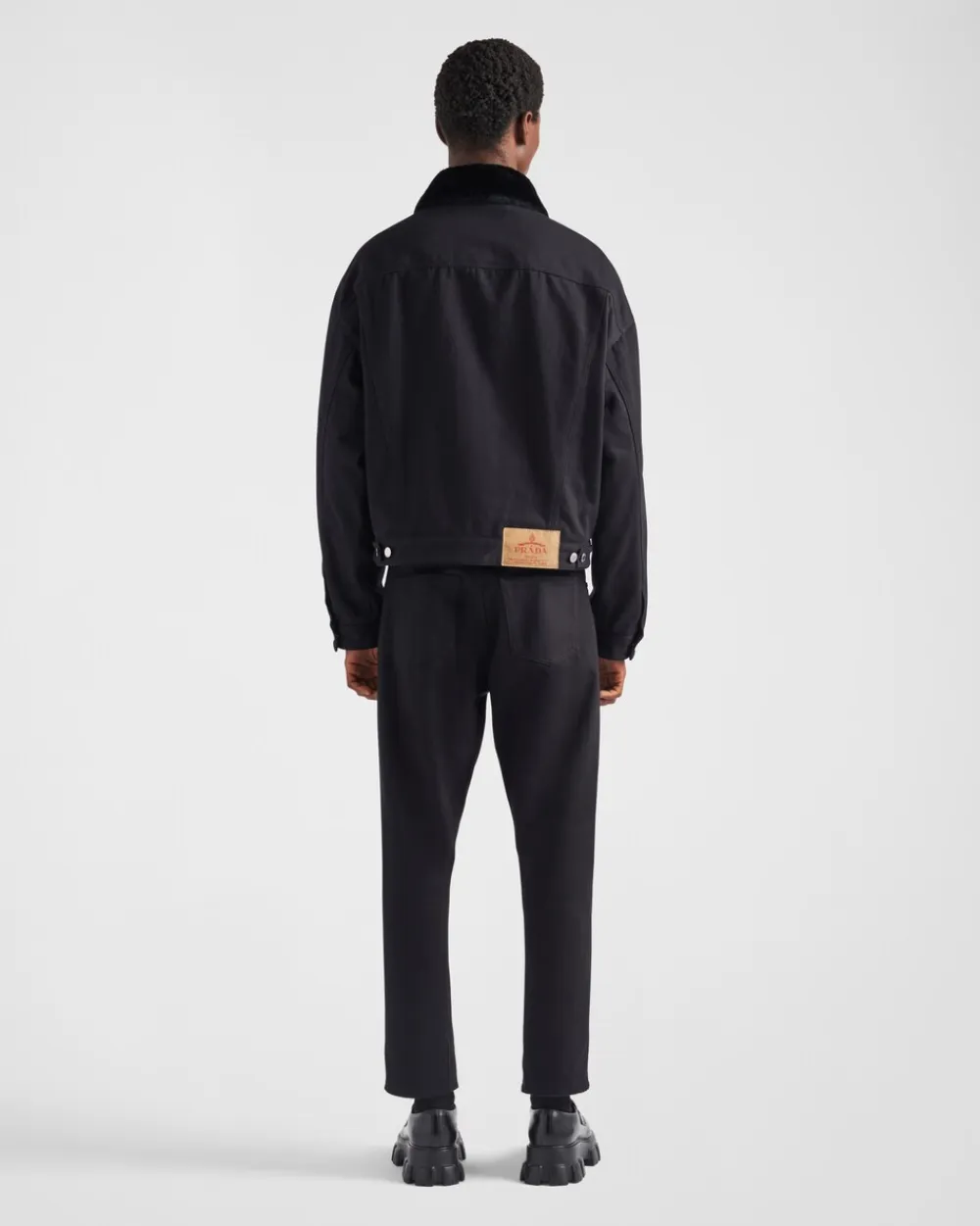 Hombre Prada TEJIDO VAQUERO^Cazadora Vaquera Acolchada De Bull Denim