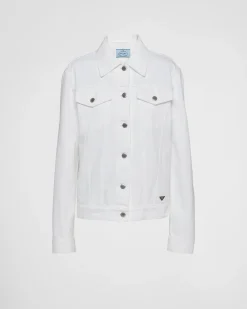 Mujer Prada TEJIDO VAQUERO^Cazadora Vaquera De Bull Denim