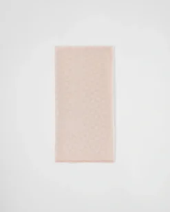 Mujer Prada BUFANDAS Y PAÑUELOS^Chal De Jacquard De Lana, Seda, Cachemir Y Lúrex