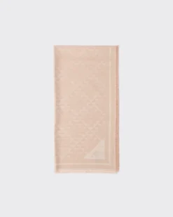 Mujer Prada BUFANDAS Y PAÑUELOS^Chal De Jacquard De Seda Y Lana Con Motivo Symbole