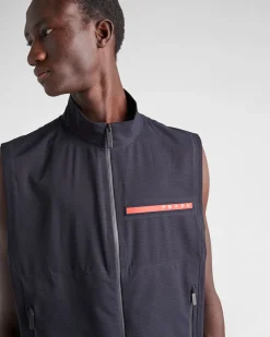 Hombre Prada ROPA^Chaleco De Bi-stretch Ligero