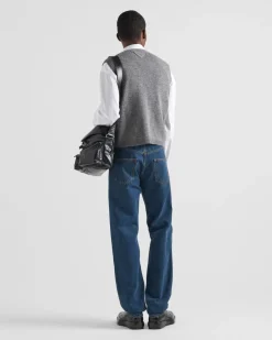 Hombre Prada TEJIDOS DE PUNTO^Chaleco De Lana Shetland