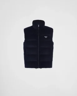 Hombre Prada ROPA DE ABRIGO^Chaleco De Plumón Y Pana