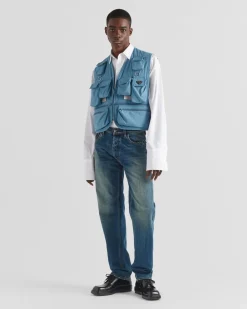 Hombre Prada ROPA DE ABRIGO^Chaleco En Mezcla De Algodón