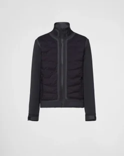 Hombre Prada ROPA^Chaqueta Acolchada De Punto Doble Reciclado