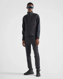 Hombre Prada ROPA^Chaqueta Acolchada De Punto Doble Reciclado
