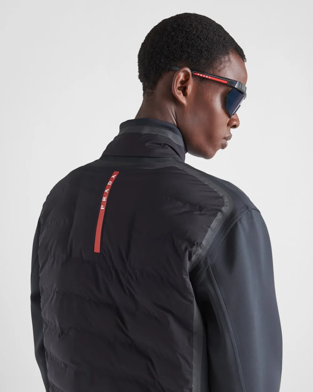 Hombre Prada ROPA^Chaqueta Acolchada De Punto Doble Reciclado