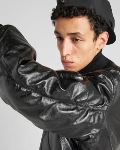 Hombre Prada ROPA DE PIEL^Chaqueta Bomber De Napa