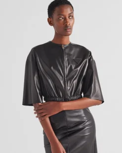 Mujer Prada ROPA DE PIEL^Chaqueta Bomber De Napa