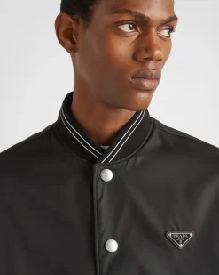Hombre Prada ROPA DEPORTIVA Y SUDADERAS^Chaqueta Bomber Reversible De Felpa De Algodón Y Re-nylon