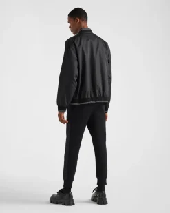Hombre Prada ROPA DEPORTIVA Y SUDADERAS^Chaqueta Bomber Reversible De Felpa De Algodón Y Re-nylon