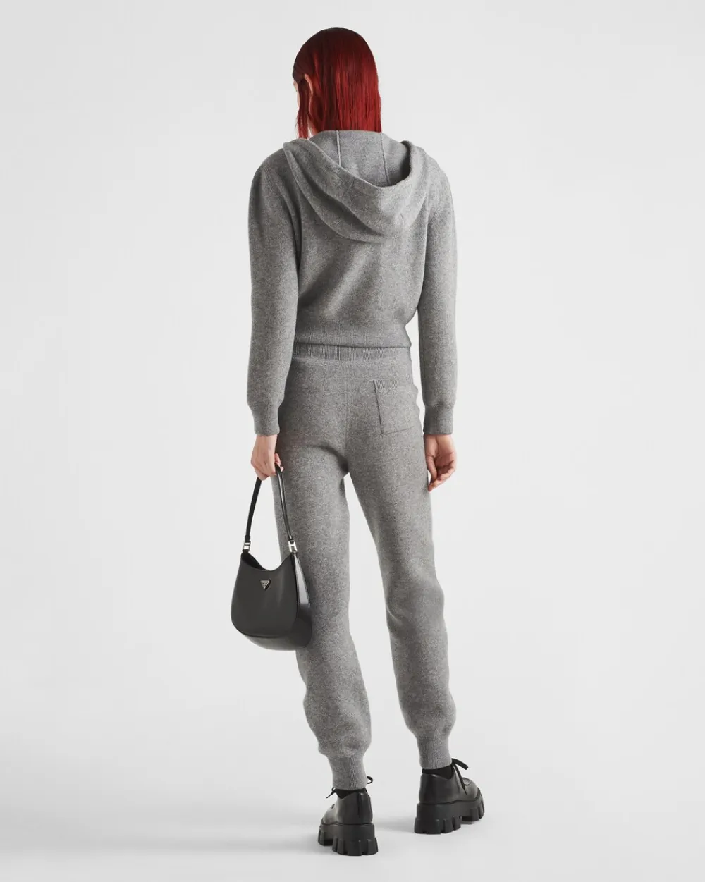Mujer Prada TEJIDOS DE PUNTO^Chaqueta Con Capucha De Cachemir