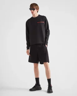 Hombre Prada ROPA^Chaqueta Con Capucha De Tejido Técnico