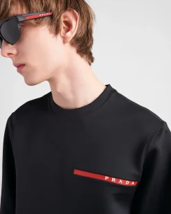 Hombre Prada ROPA^Chaqueta Con Capucha De Tejido Técnico