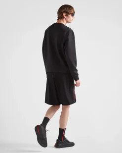 Hombre Prada ROPA^Chaqueta Con Capucha De Tejido Técnico