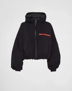 Mujer Prada ROPA^Chaqueta Con Capucha En Bi-stretch Ligero