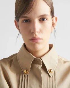 Mujer Prada CHAQUETAS Y ABRIGOS^Chaqueta Corta De Popelín