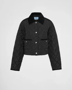 Mujer Prada ROPA DE ABRIGO^Chaqueta Corta De Re-nylon Ligera