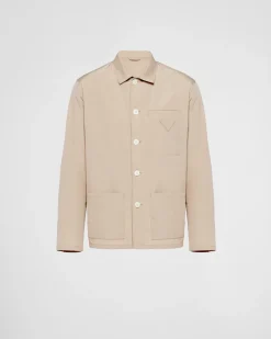Hombre Prada CHAQUETAS Y ABRIGOS^Chaqueta De Algodón Con Cruzado Simple