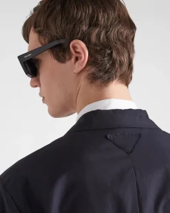 Hombre Prada CHAQUETAS Y ABRIGOS^Chaqueta De Algodón De Botonadura Simple