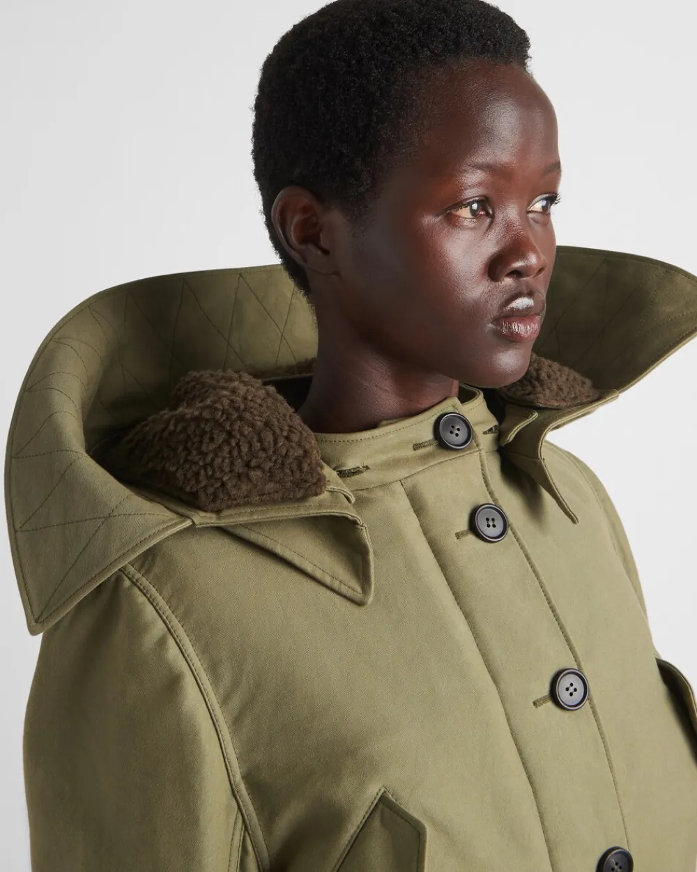 Mujer Prada ROPA DE ABRIGO^Chaqueta De Algodón Y Satén