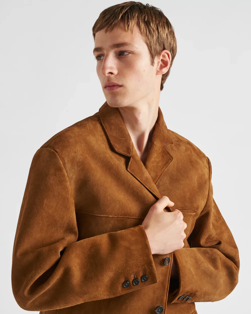 Hombre Prada ROPA DE PIEL^Chaqueta De Ante