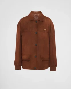 Mujer Prada ROPA DE PIEL^Chaqueta De Ante