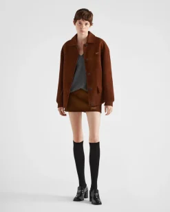 Mujer Prada ROPA DE PIEL^Chaqueta De Ante