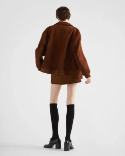 Mujer Prada ROPA DE PIEL^Chaqueta De Ante