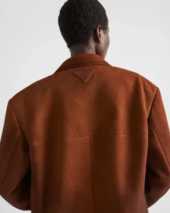Mujer Prada ROPA DE PIEL^Chaqueta De Ante