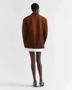 Mujer Prada ROPA DE PIEL^Chaqueta De Ante