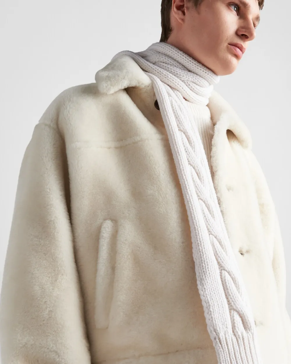 Hombre Prada ROPA DE PIEL^Chaqueta De Borreguillo