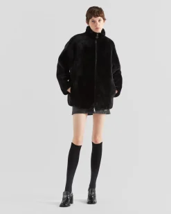 Mujer Prada ROPA DE PIEL^Chaqueta De Borreguillo
