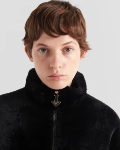 Mujer Prada ROPA DE PIEL^Chaqueta De Borreguillo