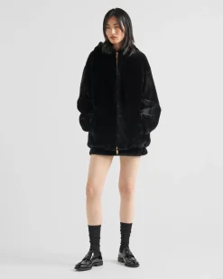 Mujer Prada ROPA DE PIEL^Chaqueta De Borreguillo