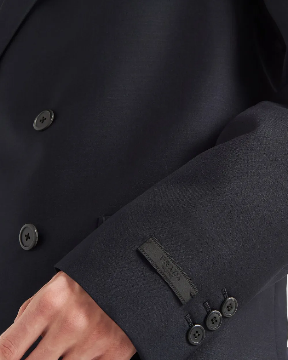 Hombre Prada CHAQUETAS Y ABRIGOS^Chaqueta De Botonadura Doble De Lana Mohair