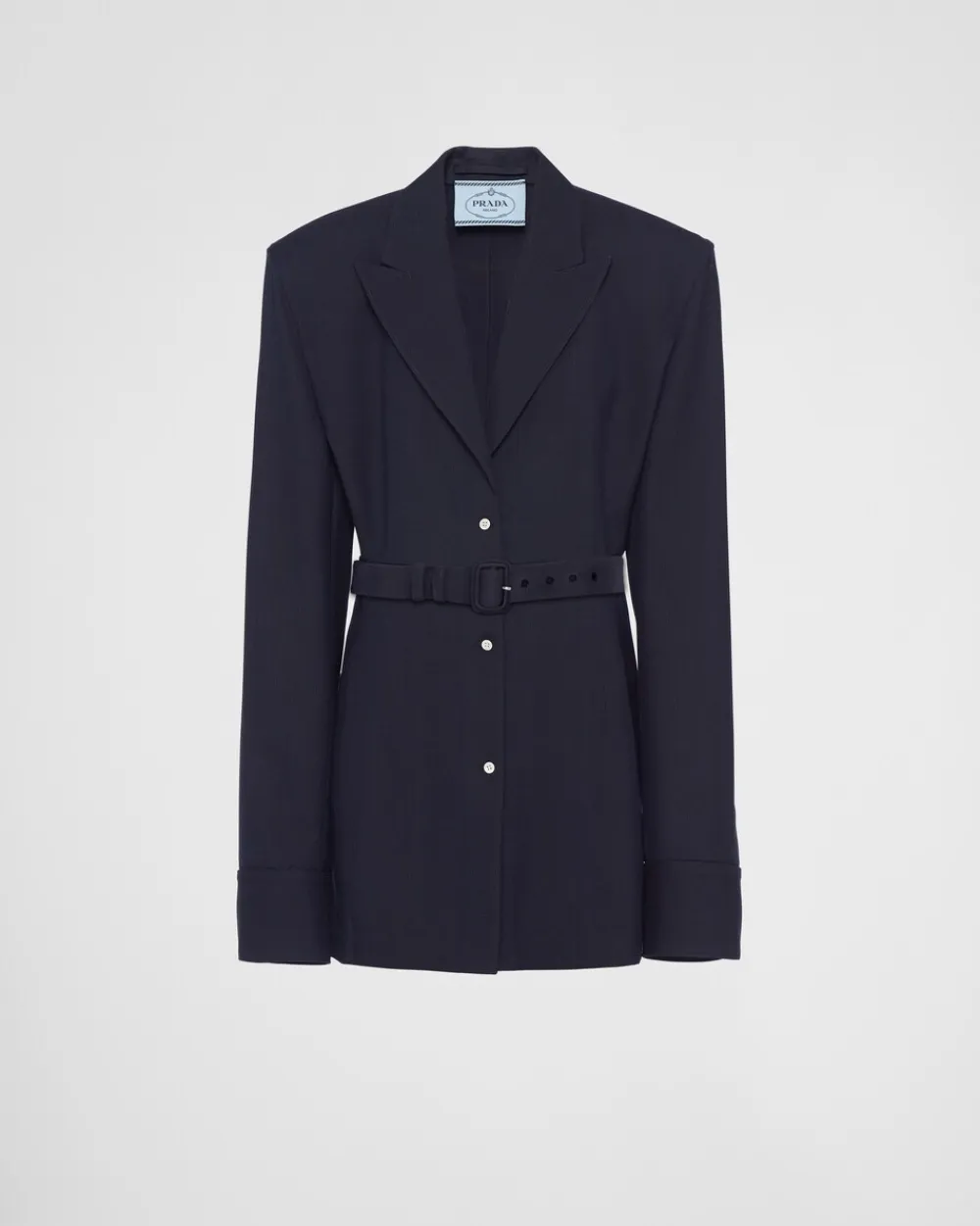 Mujer Prada CHAQUETAS Y ABRIGOS^Chaqueta De Botonadura Simple De Lana Con Raya Diplomática