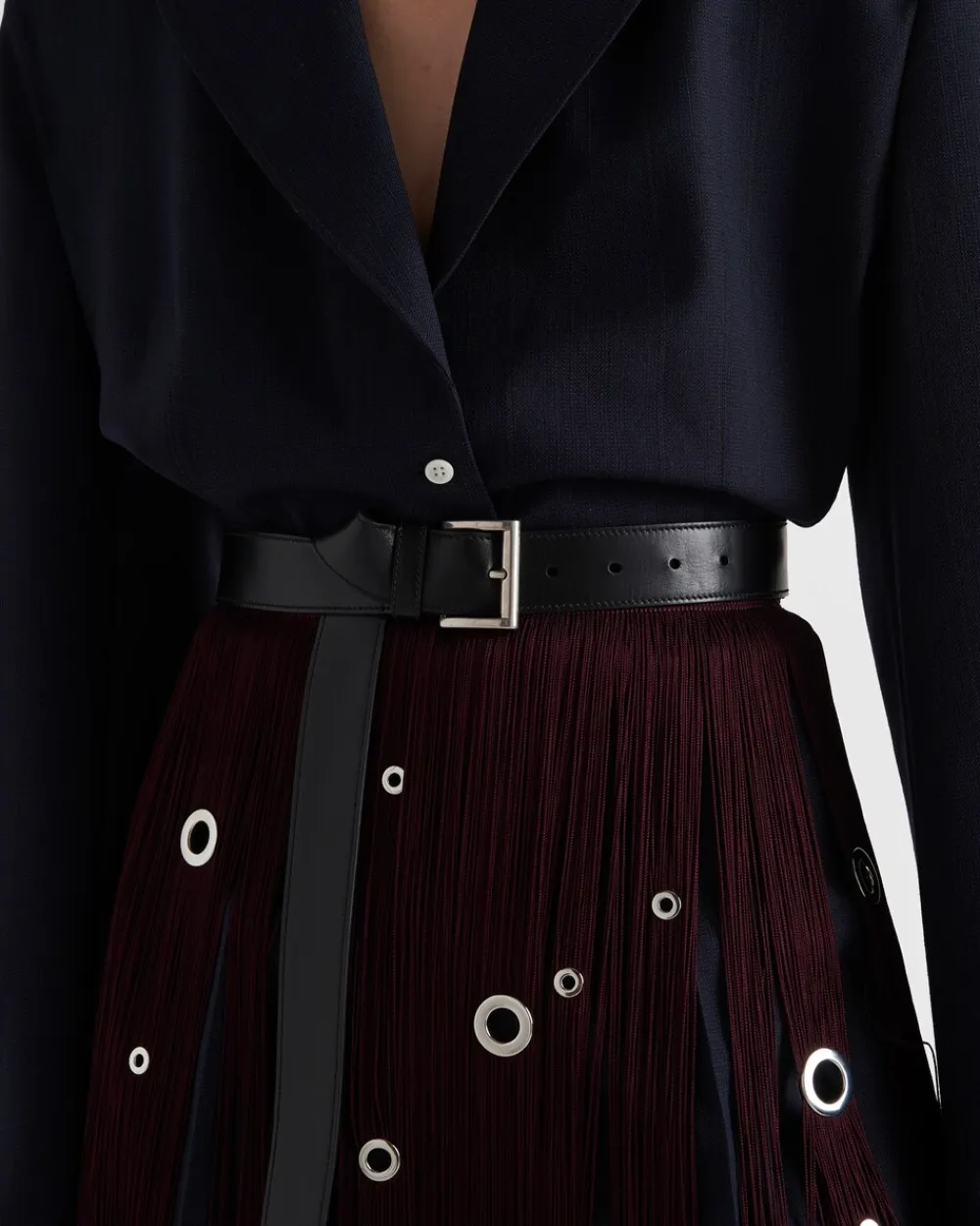 Mujer Prada CHAQUETAS Y ABRIGOS^Chaqueta De Botonadura Simple De Lana Con Raya Diplomática