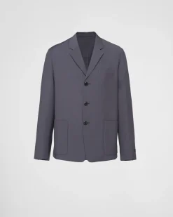Hombre Prada CHAQUETAS Y ABRIGOS^Chaqueta De Botonadura Simple De Lana Mohair
