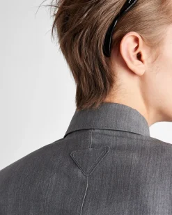 Hombre Prada CHAQUETAS Y ABRIGOS^Chaqueta De Botonadura Simple De Lana Mohair