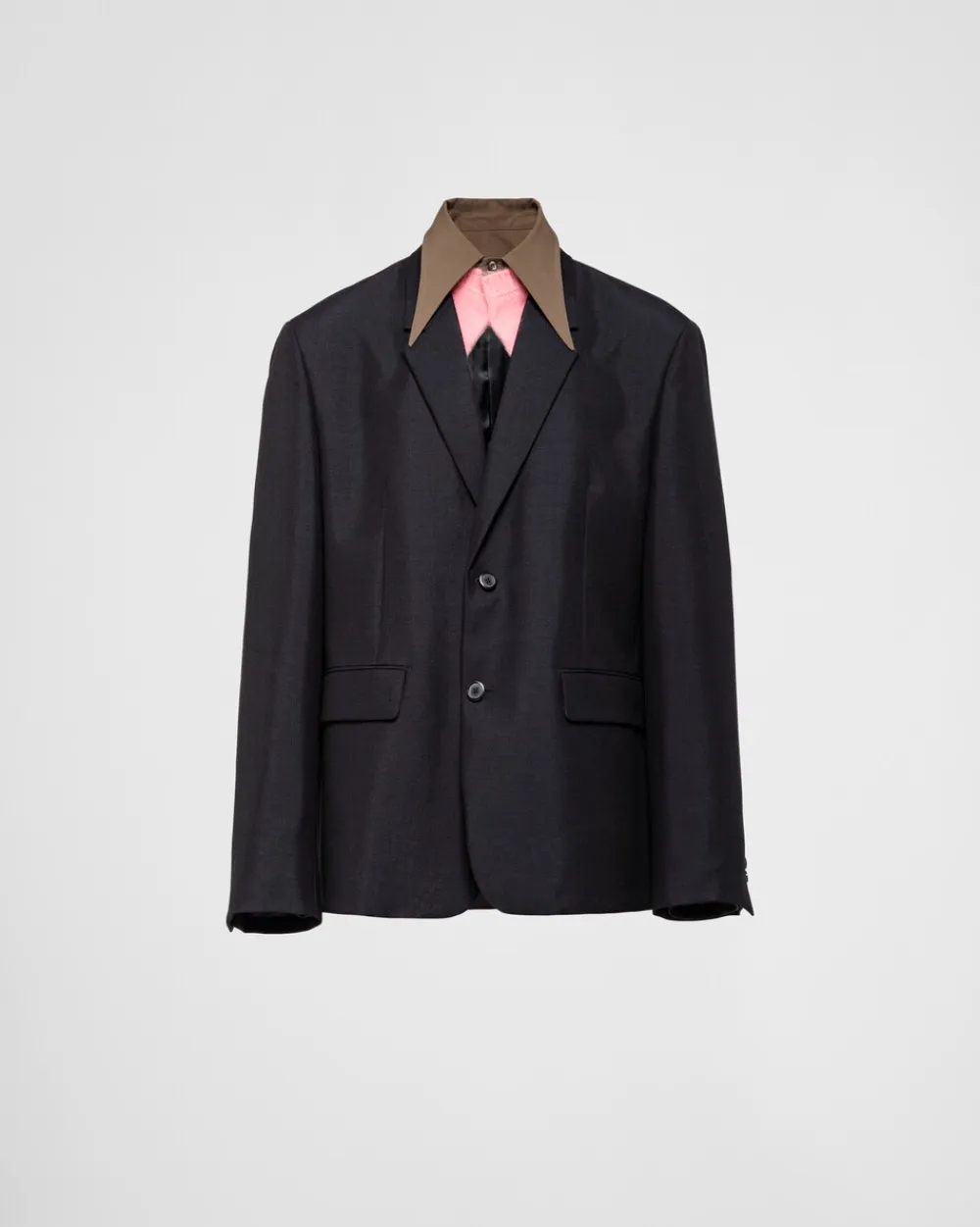 Hombre Prada CHAQUETAS Y ABRIGOS^Chaqueta De Botonadura Simple De Lana Mohair